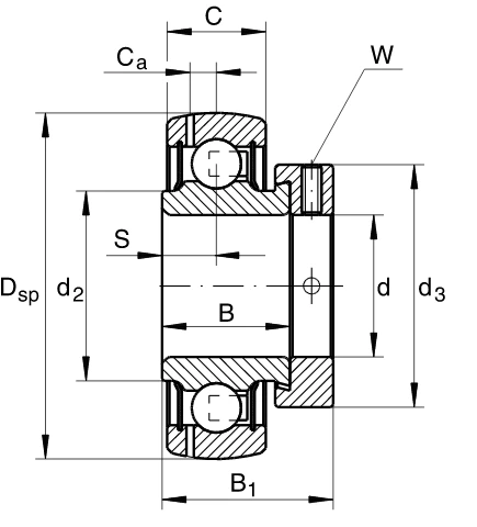 1 Підшипник GRAE20-XL-NPP-B INA