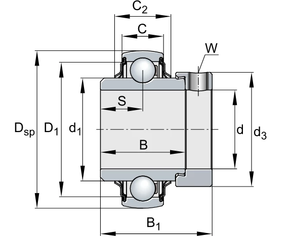Підшипник GE25-XL-KRR-B INA