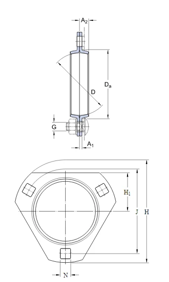 Корпус підшипника PFD 52                         SKF
