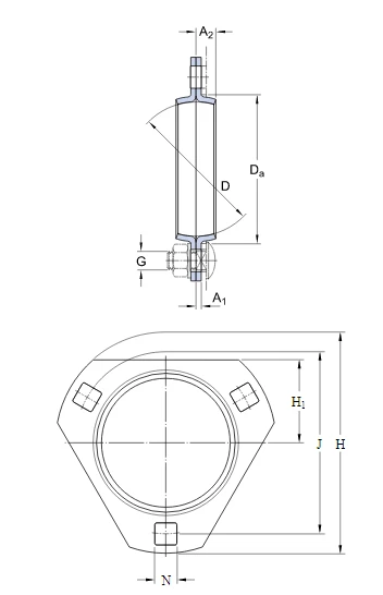 Корпус підшипника PFD 62                        SKF