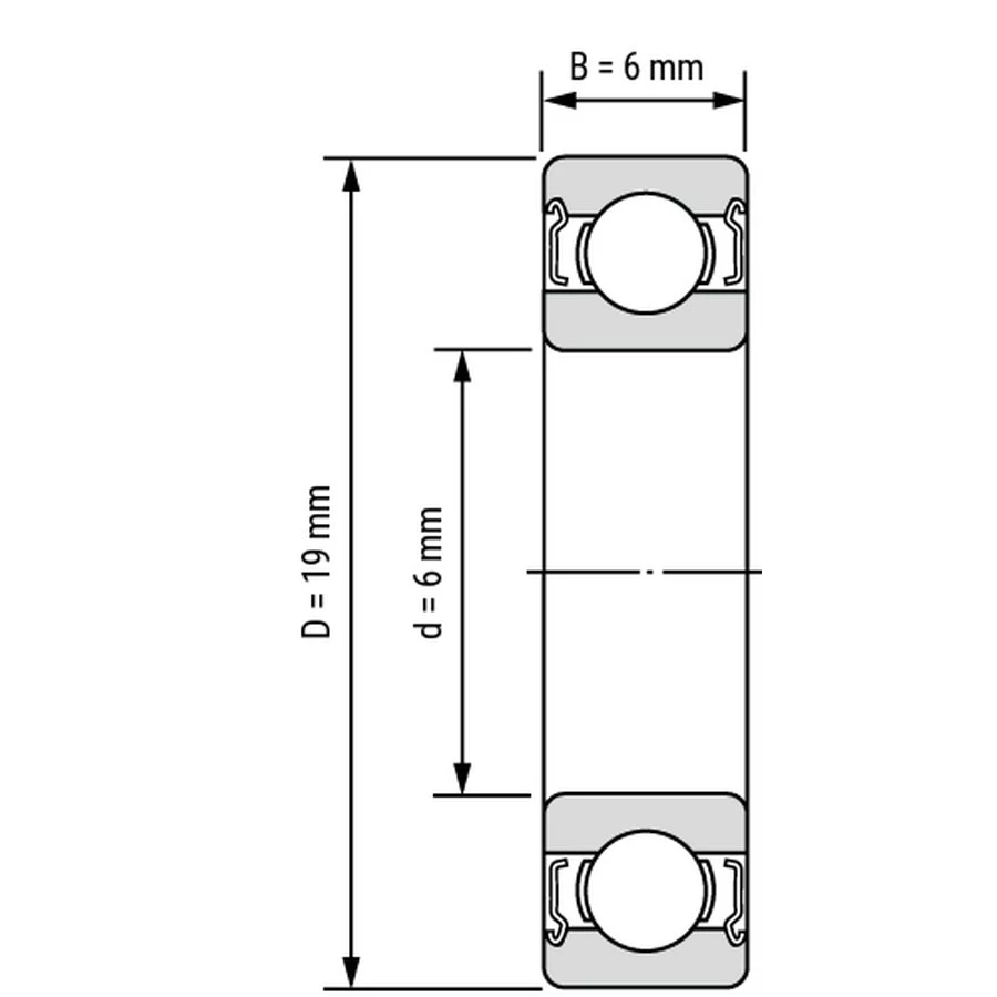 Підшипник 626 2Z       SKF