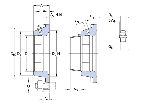 Корпус підшипника FY 508 M SKF