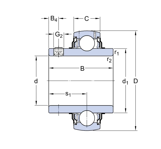 Підшипник YAR 207-104-2F/AG                   SKF