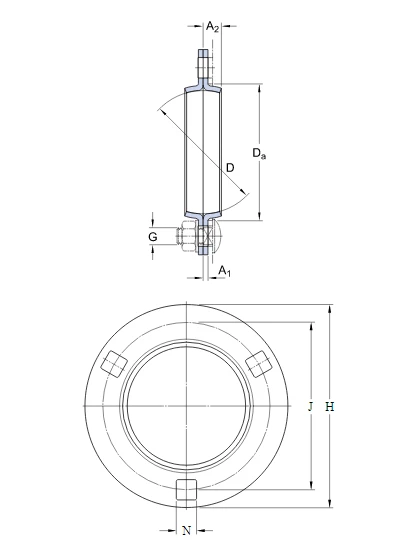Корпус підшипника PF 72                           SKF