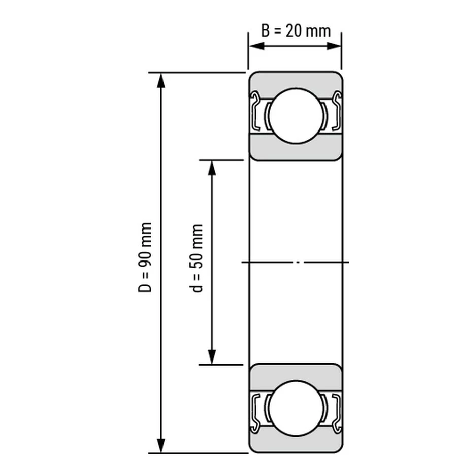 ПІдшипник 6210 2Z      SKF
