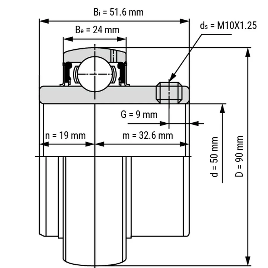 Підшипник YAR 210-2F/AG                   SKF
