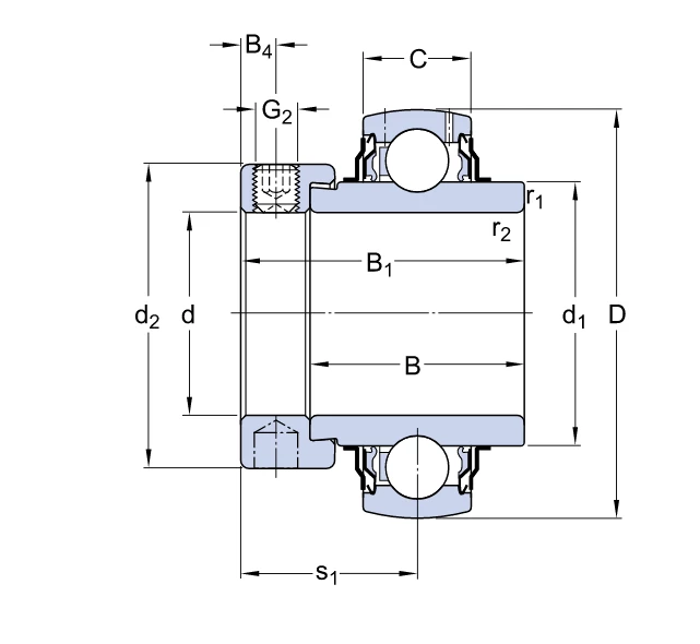 Підшипник YEL 207-106 2F       SKF