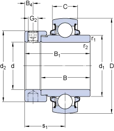 Підшипник YELAG 207-104          SKF