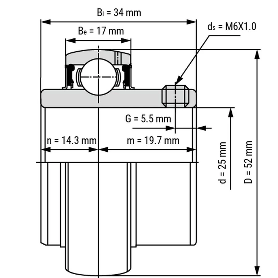 Підшипник YAR 205-100-2F          SKF