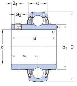 Підшипник YAR 204-2F SKF
